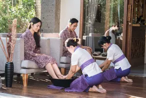 Desa Swan Villas & SPA, Keramas - Rezeption