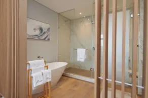 Spettacolare appartamento adatto alle famiglie con terrazza, piscina e giardino | Vista sulla città - Bagno
