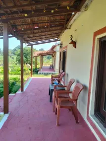 Jamtara Farmstay, Pench tiger reserve - Coin salon dans le hall
