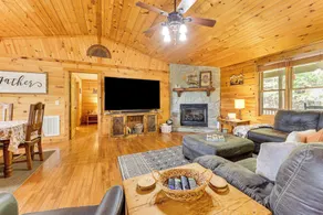 Deck & Mtn Views: 'sunset Ridge Cabin' in Murphy - Interiør