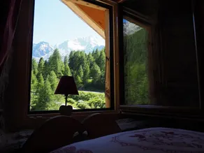 Aiguille de La Tza - Ausblick vom Zimmer
