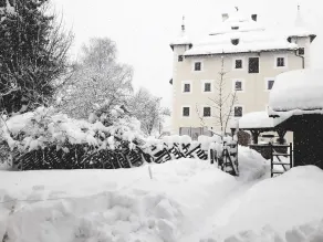 Schloss Saalhof- Schlossflair, Wellnessauszeit, Bauernhofleben, Familienzeit im historischen Apartment zentral zwischen Zell am See und Saalbach-Hinterglemm - Vue de la chambre