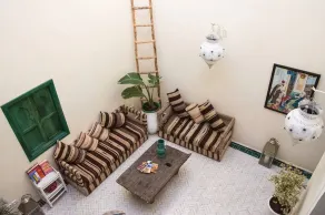 Riad el Marah - Sitteområde i lobbyen