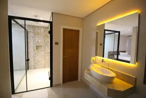 Plaza Motel - Badezimmer