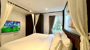 B6 - 1 Bdr Modern Condo With Balcony and Pool, Karon - Chambre