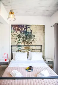 Loft secret, à 2 minutes à pied de la plage, High Tech - Chambre