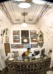Haveli Dharampura & Golden Haveli- UNESCO awarded Boutique Heritage Hotel - Reception