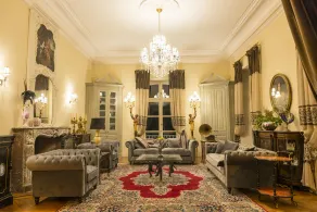 Chateau du Bec du Gave - Coin salon dans le hall