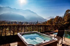 Luxus Ferienhaus Salzburg Chalet mit Pool, Sauna, Whirlpool, Kamin - Spa