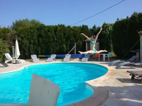 Hôtel du Commerce Roumazières-Loubert - Piscine