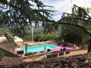 L'Auberge des Hauts de Chénas - Piscine