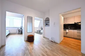 Rosengarten Apartments Fürth, Moderne Serviced Apartments in Citylage, ganze Ferienwohnung 50 m2, nahe Nürnberg, Metro, Sauna, Frühstück & Parkplatz - Chambre