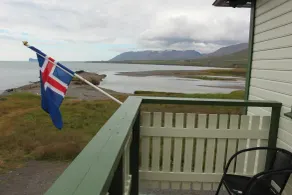 Kolkuós Guesthouse - Ausblick vom Zimmer