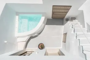 AKRI santorini with heated jacuzzi - Basseng