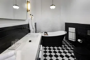Allegro Neve Tzedek Boutique Suites with nearby shelter - By HOMY - Bathroom
