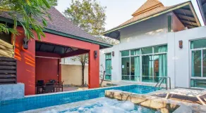 AnB pool villa (Red) with 2BR close to Jomtien beach - View from room