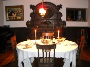 Estancia La Porteña de Areco - Essbereich im Zimmer
