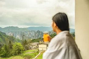 Zhangjiajie National Park Nvue Resort Free Laundry & Dry Service, Fresh Coffee&Customizing Tour Plan - Vista dalla camera