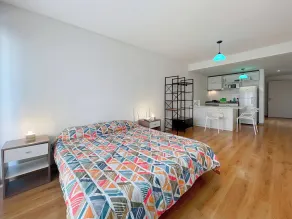 Spacious Studio in San Telmo with Balcony, Gym Pool - Zimmer
