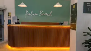 Palm Beach Apart Hotel - Pé na Areia - Recepción