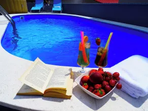 Chambre privée avec piscine, barbecue et terrasse | Vue plage - Piscine