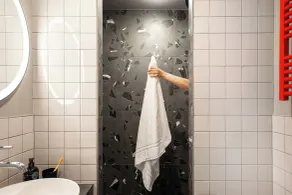 STAYERY Osnabrück City - zentrale Zimmer & Apartments mit Klimaanlage - Baño