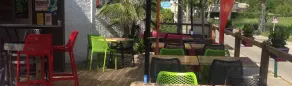 Mobil-home avec jardin, terrasse et barbecue - Restaurant