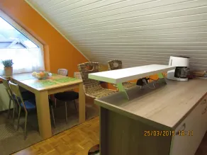 Ferienwohnung Em Gardestüffje - Spisning på værelset