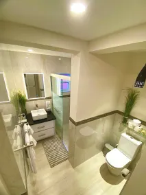 Casa adatta alle famiglie con barbecue | Vista sul giardino - Bagno