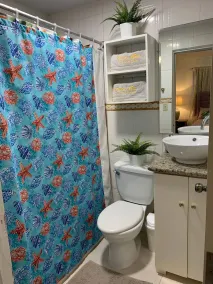 Cozy 2br-2bt Apt Near The Beach And Main Street - Bathroom