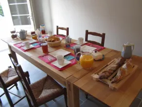 Maison d'hotes Les Cagouilles - Restaurang