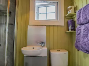 Heather Hut at Copy House Hideaway - Badezimmer