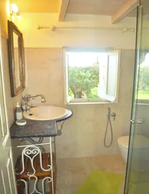House Lemoni, Apartment A with Terrace and balcony - Pelekas, Corfu - Baño