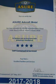 ASURE Adcroft Motel - Rezeption
