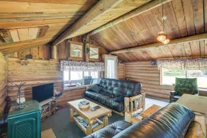 Peaceful Lakefront Cabin Getaway: Dock, Fire Pit! - Interior