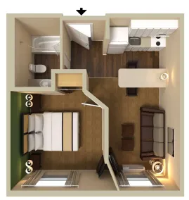 Extended Stay America Suites - Indianapolis - West 86th St - Room