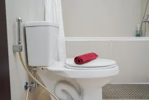 Fully Furnished with Comfortable Design 2BR Apartment Atria Residences - Bathroom