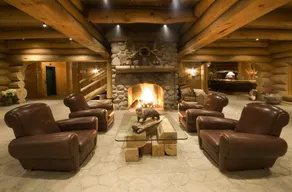 Hotel Sacacomie - Coin salon dans le hall