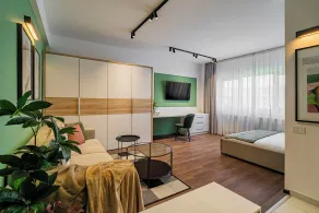 Cismigiu Park Studio - Fresh & Serene Flat with Light-Filled Interiors - Chambre