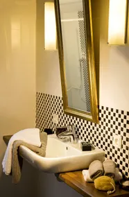 Louisenhof Ferienapartments und Wellness - Badeværelse