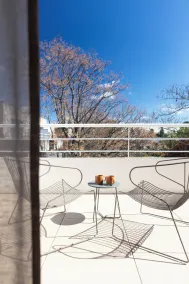 Appartement avec jardin, terrasse et sauna | Avec animaux bienvenus - Vue de la chambre