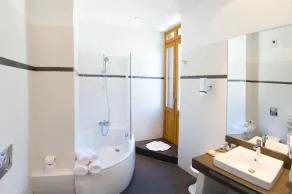 Le Manoir d'Agnès Logis hôtel restaurant - Badeværelse