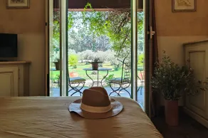 Le Moulin d'Aure, Graveson - Vue de la chambre