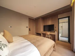 Qingdao Wushe Yujianshanju Tangchi Seaview Hotel - Room