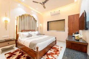 Geeta Bagh Estate - Luxury Farm Retreat with Pool, Pushkar - Værelse
