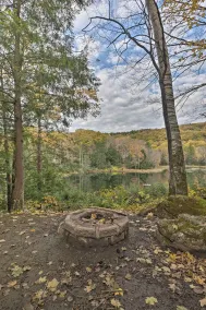 Lakefront Berkshires Retreat w/ Deck, Dock & Boat! - Interior