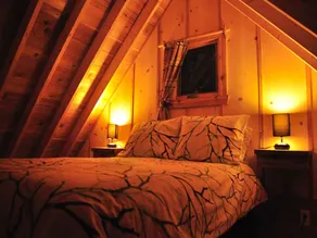 Les Chalets du Trappeur avec Spa et Sauna - Chambre