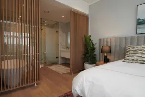 Spettacolare appartamento adatto alle famiglie con terrazza, piscina e giardino | Vista sulla città - Camera