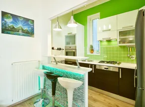 Studio Apartment Green Wall - Privat køkken