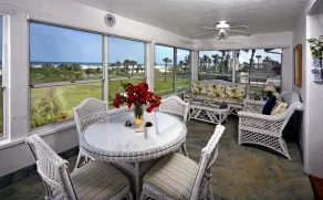 Beachfront Bed & Breakfast - Coin salon dans le hall